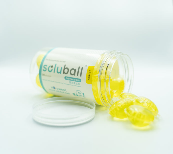 Soluball Dishwashing (Lemon) - Soluball Floor & Surface Capsules